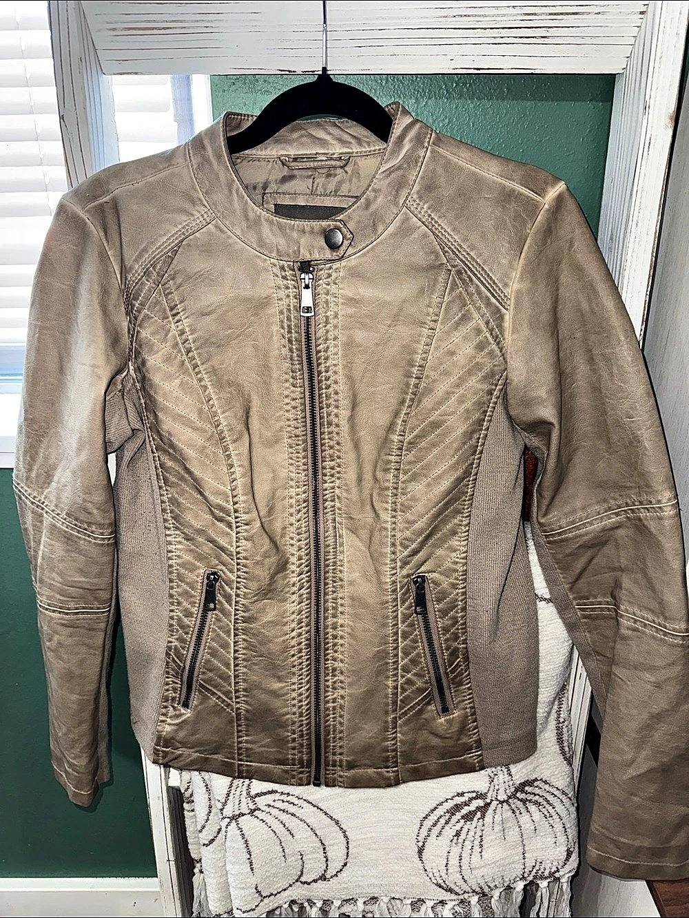 maurices Women'Small Faux Leather Moto Jacket Size Small